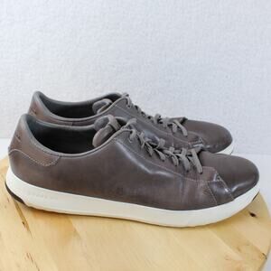 Cole Haan Sneaker Mens Size 13 Gray Leather Grand Comfort Shoe Casual